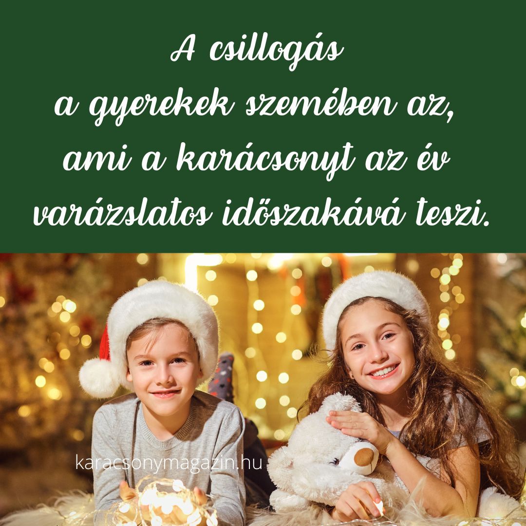 karácsonyi idézet gyerekekről, csillogás