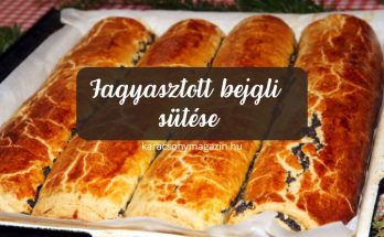 fagyasztott bejgli sütése