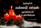 gyönyörű adventi versek gyerekeknek és felnőtteknek gyertyagyújtásra